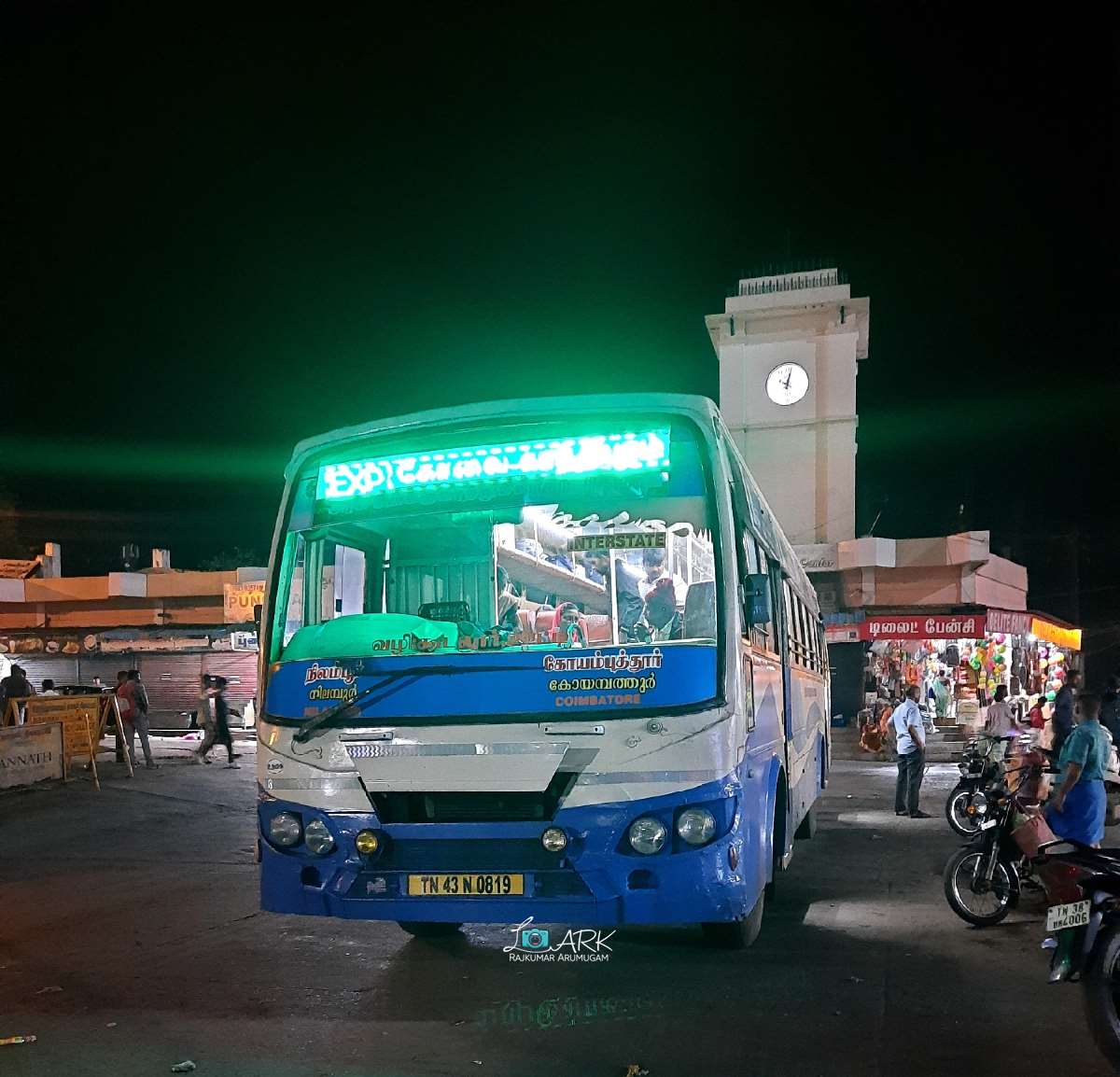 TNSTC TN 43 N 0819 Nilambur to Coimbatore Bus Timings (via Ooty)