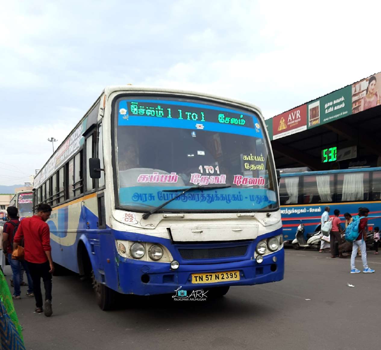 TNSTC TN 57 N 2395 Cumbum to Salem Bus Timings