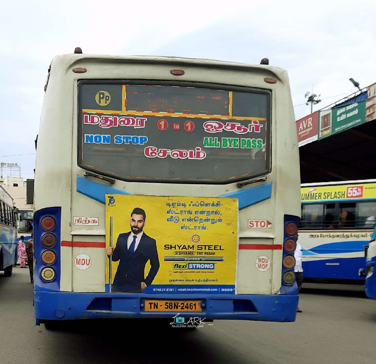 TNSTC TN 58 N 2461 Madurai to Hosur Bus Timings