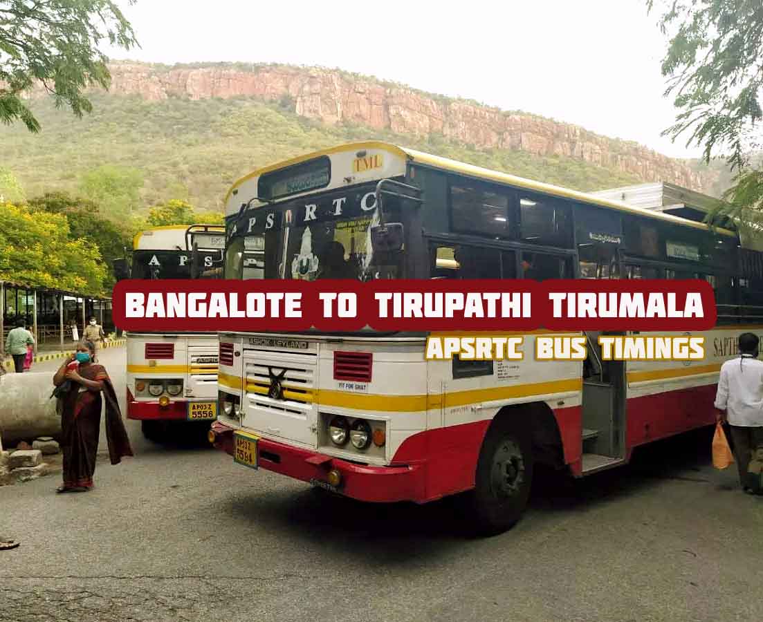 APSRTC Saptagiri Express Bangalore to Tirupathi Temple Bus Timings