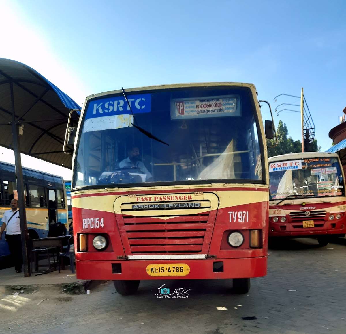 KSRTC Fast Passenger RPC 154 Nagercoil to Thiruvananthapuram Bus Timings