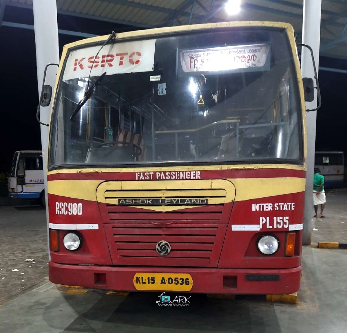 KSRTC Fast Passenger RSC 980 Kozhikode to Coimbatore Bus Timings