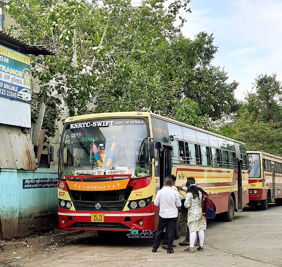 KSRTC-SWIFT Super Fast KS 237 Coimbatore to Alappuzha Bus Timings