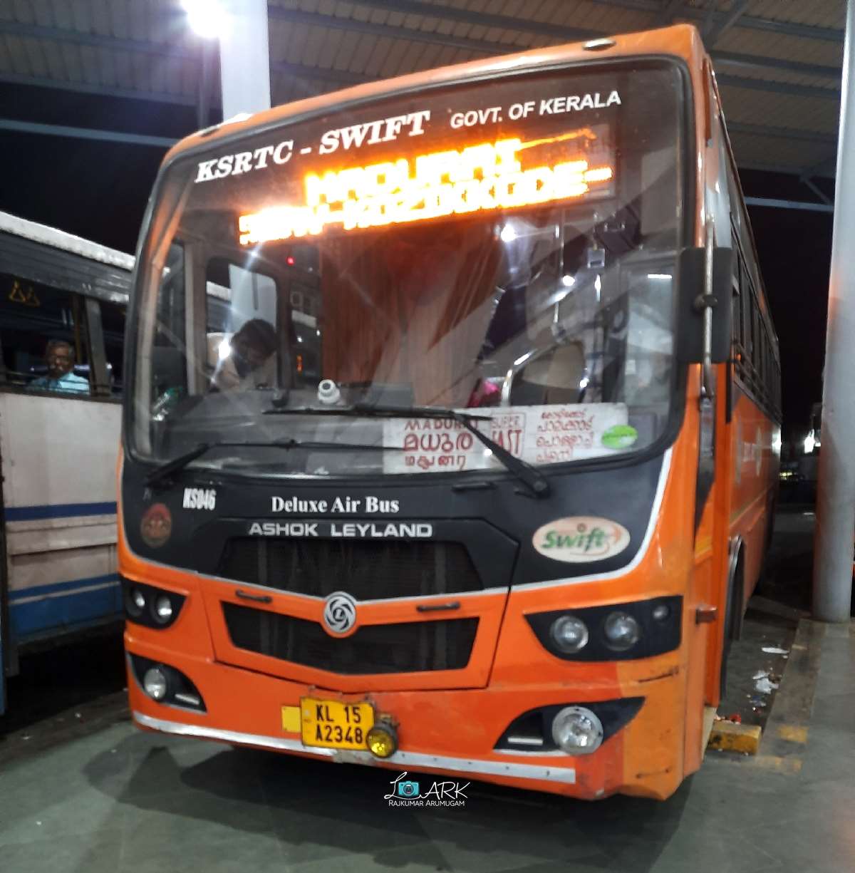 KSRTC-SWIFT Deluxe [KS046] Kannur to Madurai Bus Timings