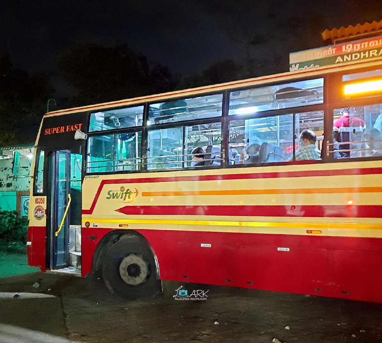 KSRTC-SWIFT Super Fast KS 250 Coimbatore to Pathanamthitta Bus Timings