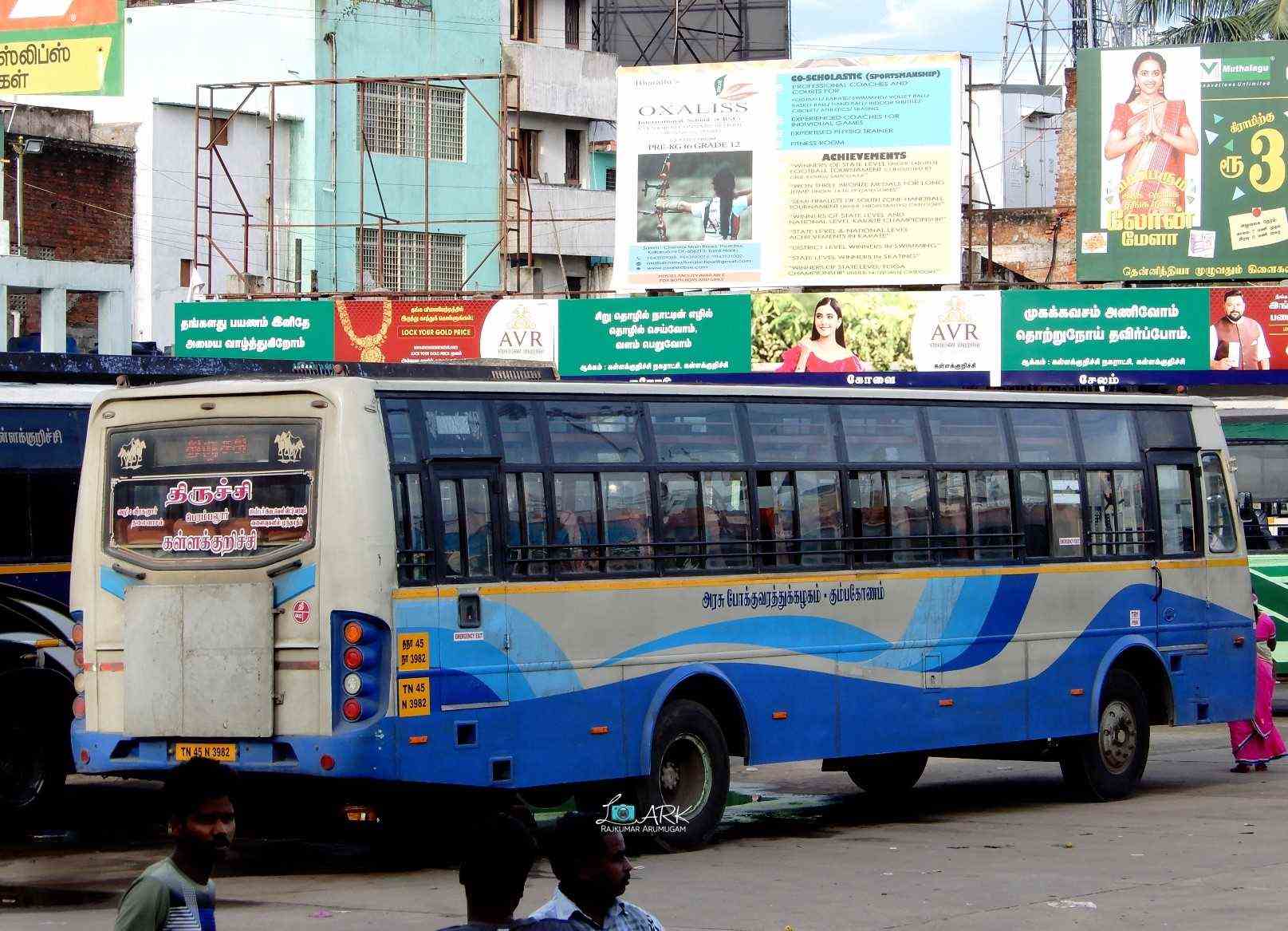 TNSTC Bus Timings from Trichy Chathiram Bus Stand