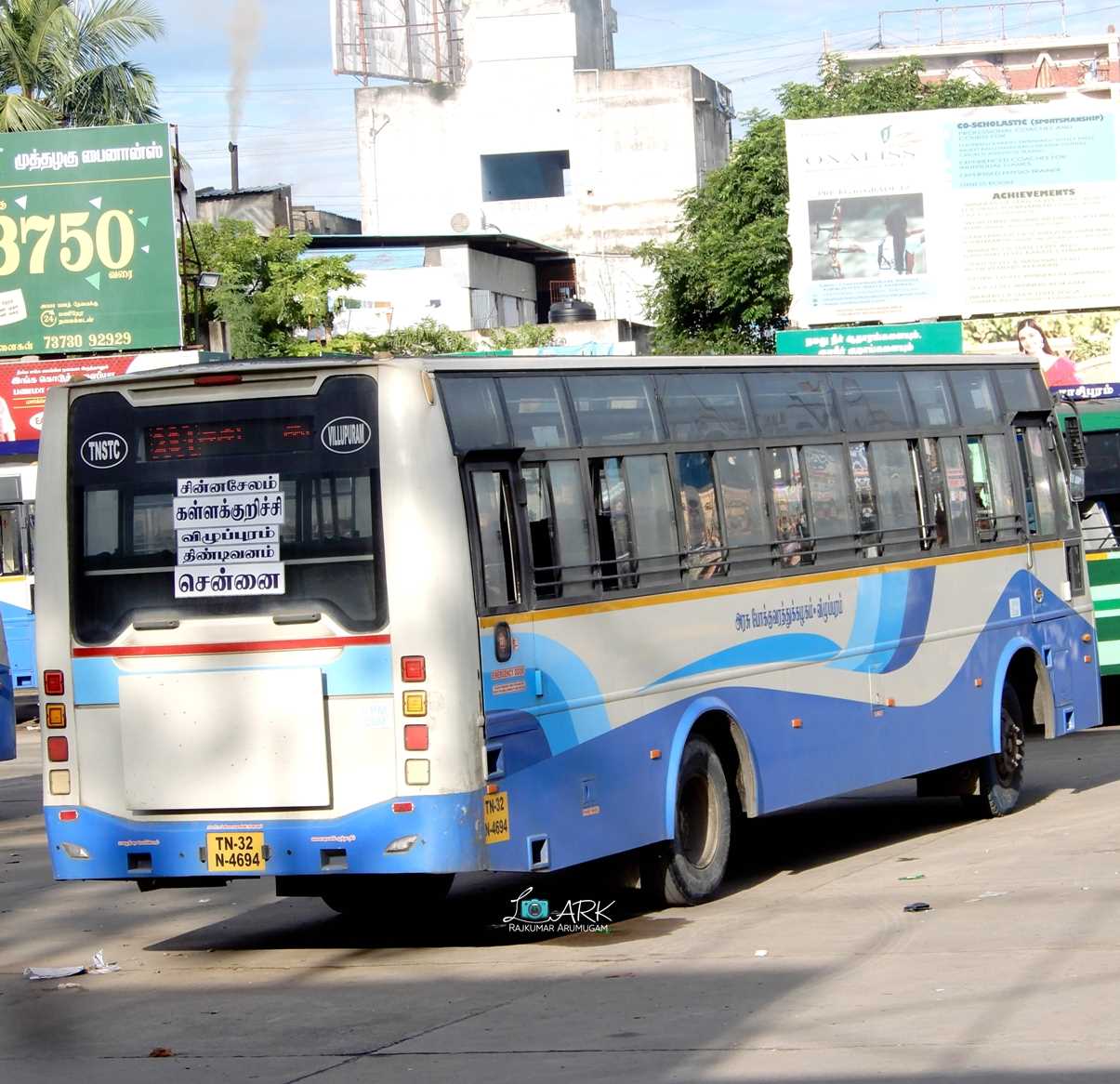 TNSTC TN 32 N 4694 Chinnasalem to Chennai Bus Timings