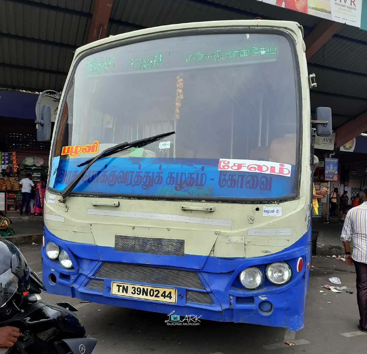 TNSTC TN 39 N 0244 Palani to Salem Bus Timings