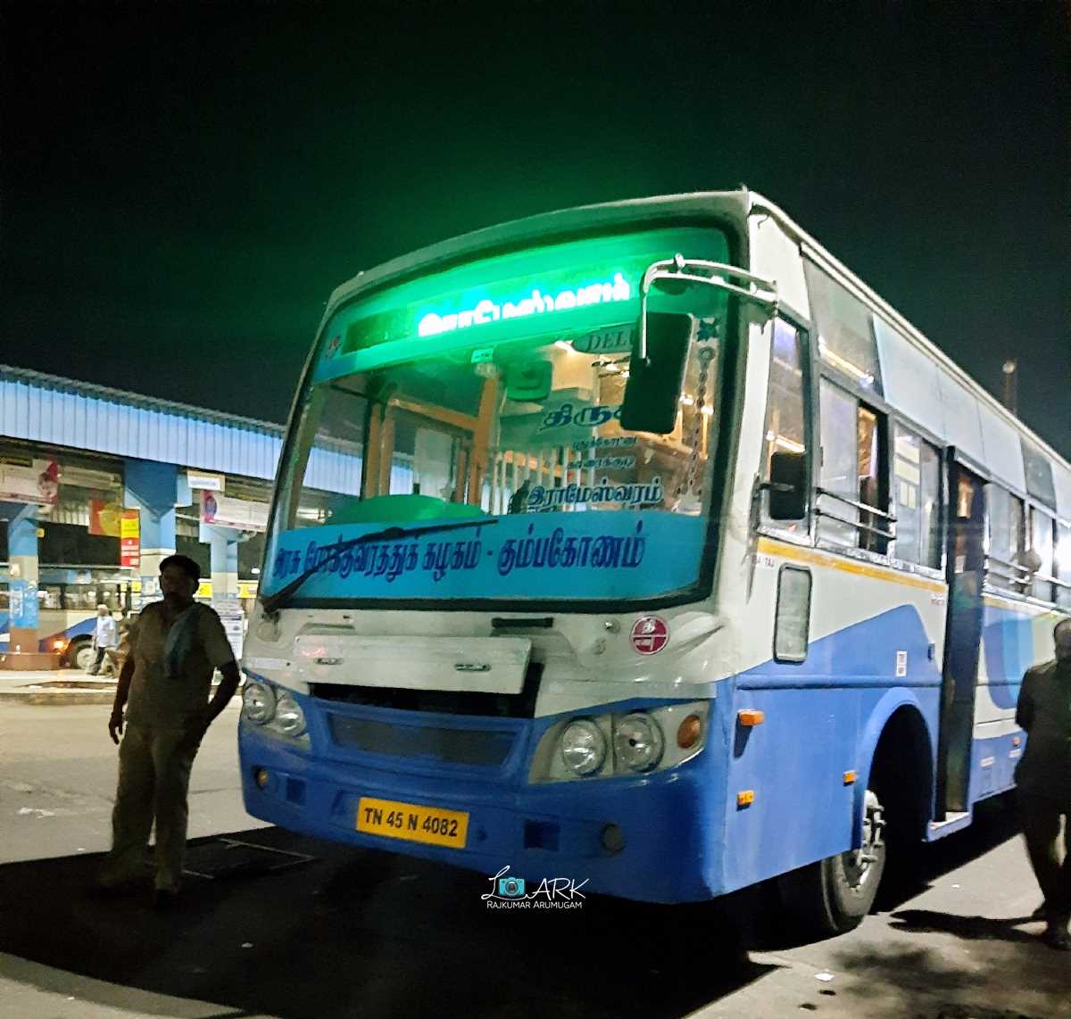 TNSTC TN 45 N 4082 Trichy to Rameswaram Bus Timings