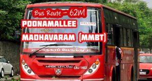 Chennai MTC Bus Route 62M Poonamallee to Madhavaram (MMBT) Bus Timings