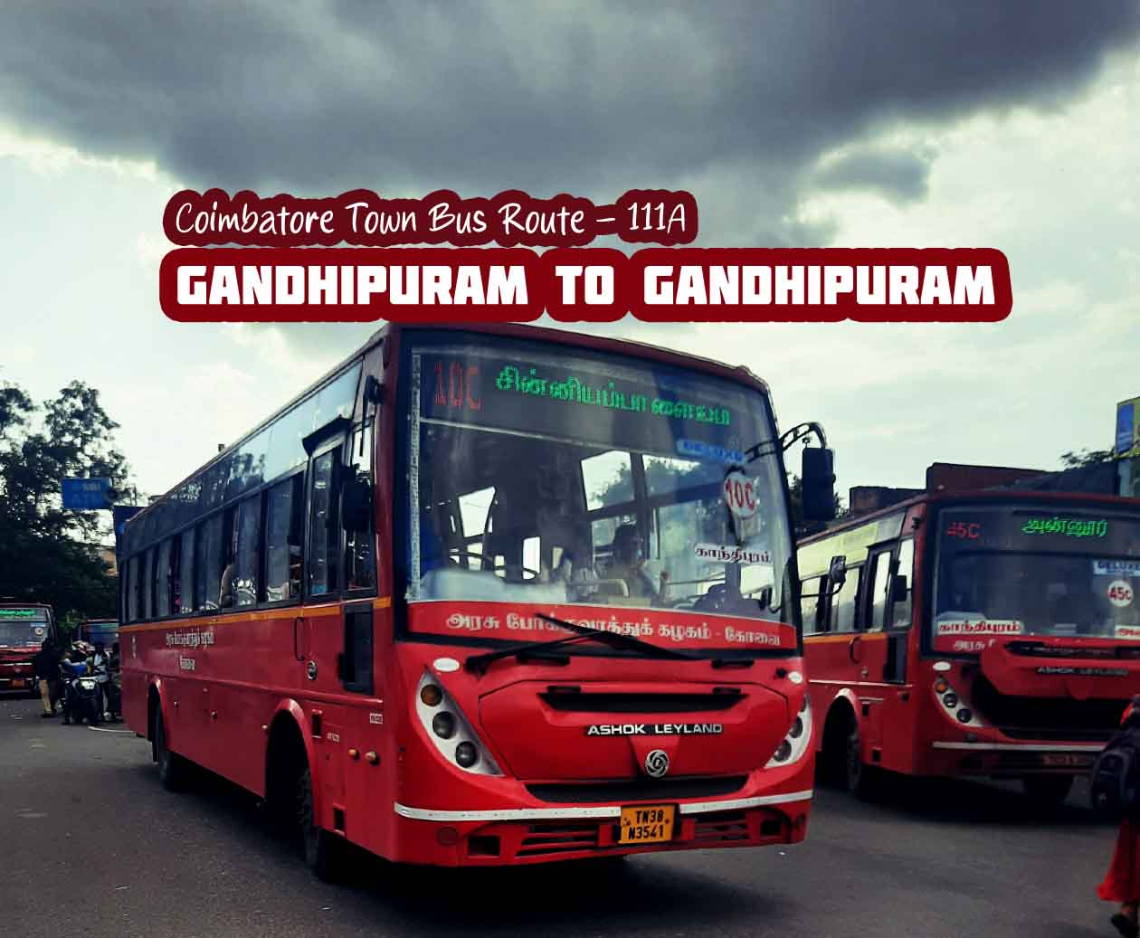 Coimbatore Town Bus Route 111A Gandhipuram to Gandhipuram Bus Timings