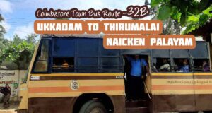 Coimbatore Town Bus Route 32B Ukkadam to Thirumalai Naicken Palayam Bus Timings