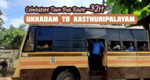 Coimbatore Town Bus Route 32H Ukkadam to Kasthuripalayam Bus Timings