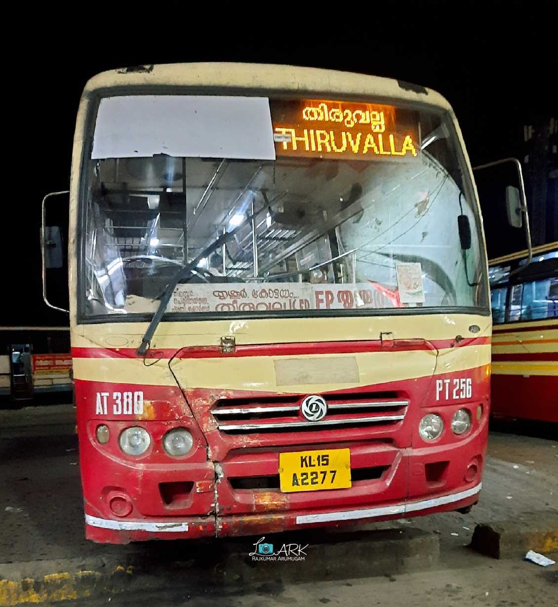 KSRTC AT 380 Thiruvalla to Vazhikkadavu Bus Timings