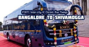 KSRTC EV Power Plus - Bangalore to Shivamogga AC Electric Bus Timings