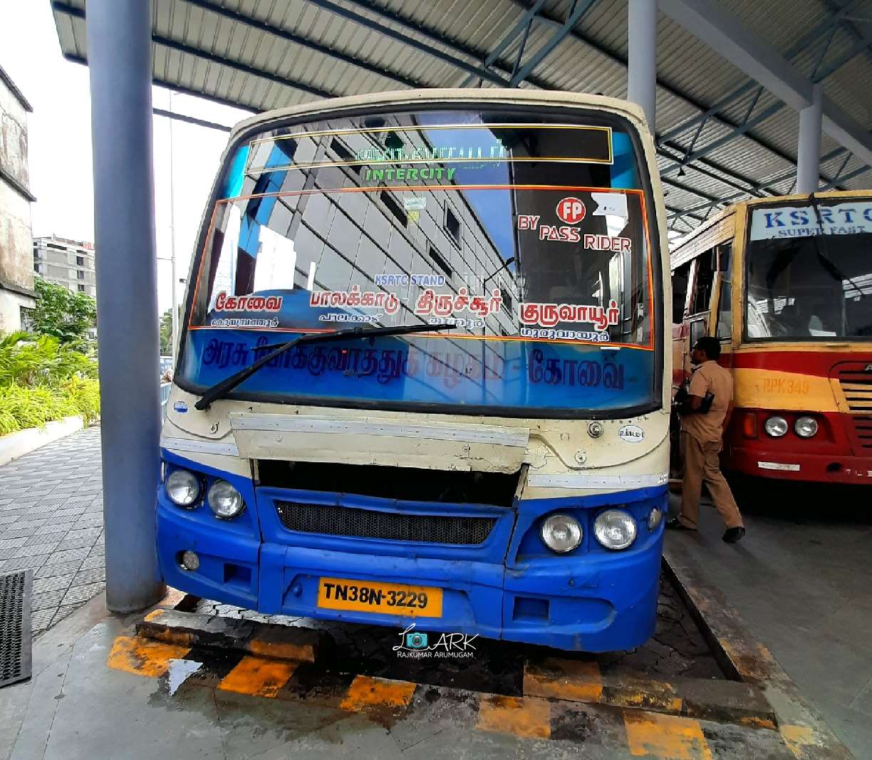 TNSTC TN 38 N 3229 Coimbatore to Guruvayur Bus Timings