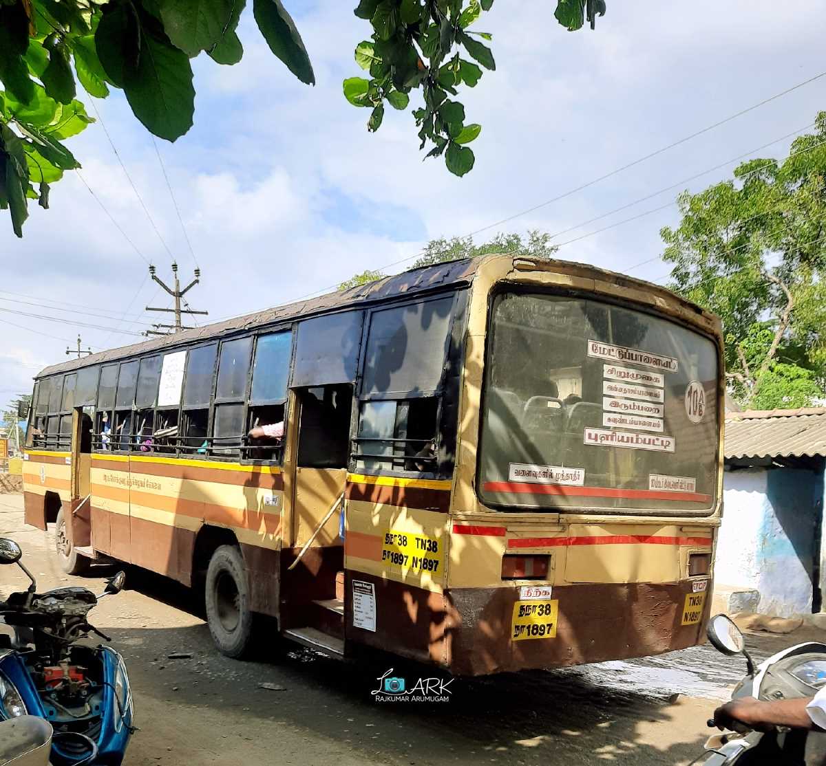 TNSTC Town Bus Timings from Puliyampatti Bus Stand