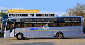 TSRTC Lahari AC Sleeper Hyderabad to Bangalore Bus Timings