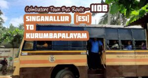 Coimbatore Town Bus Route 110B Singanallur to Kurumbapalayam Bus Timings