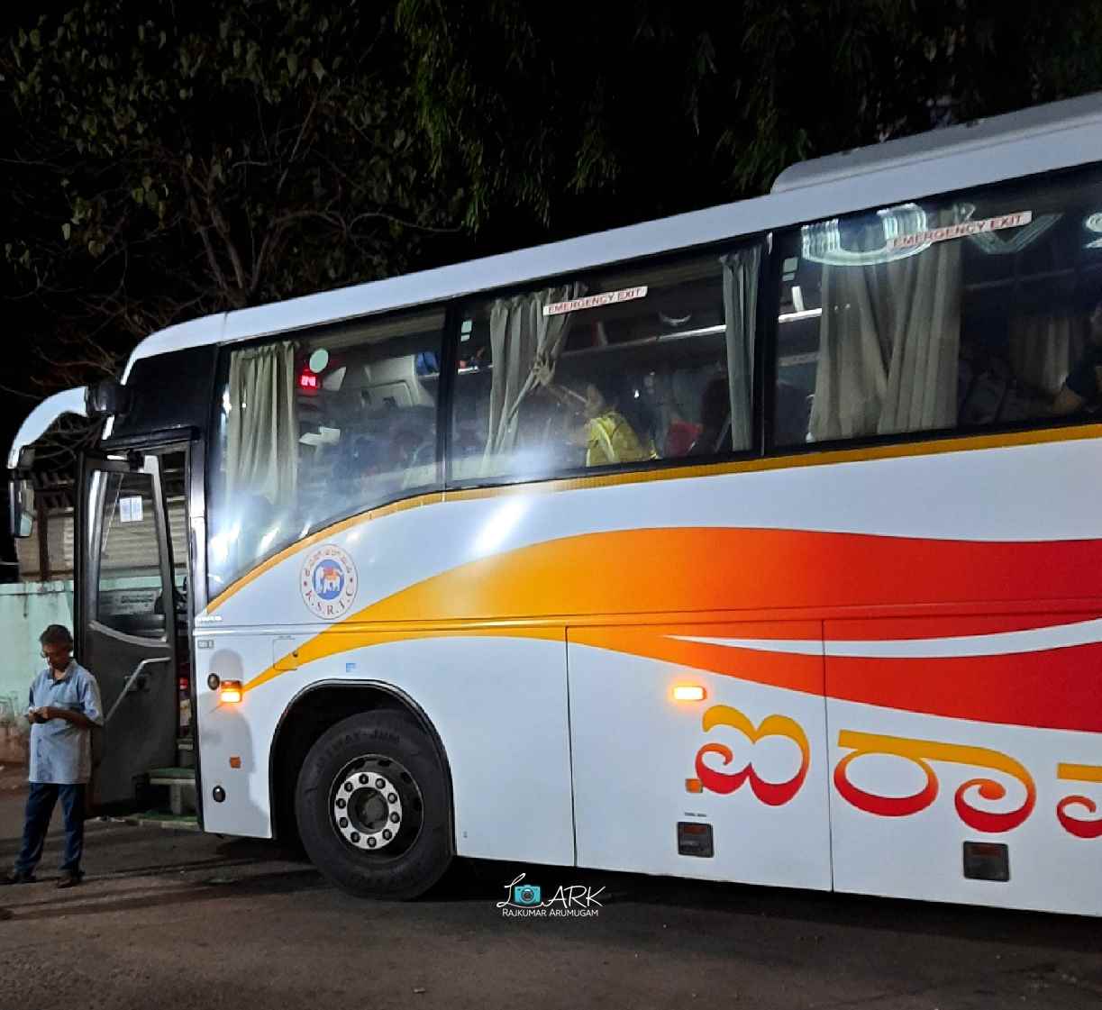 KSRTC KA-57-F-3979 Mangalore to Mantralayam Bus Timings