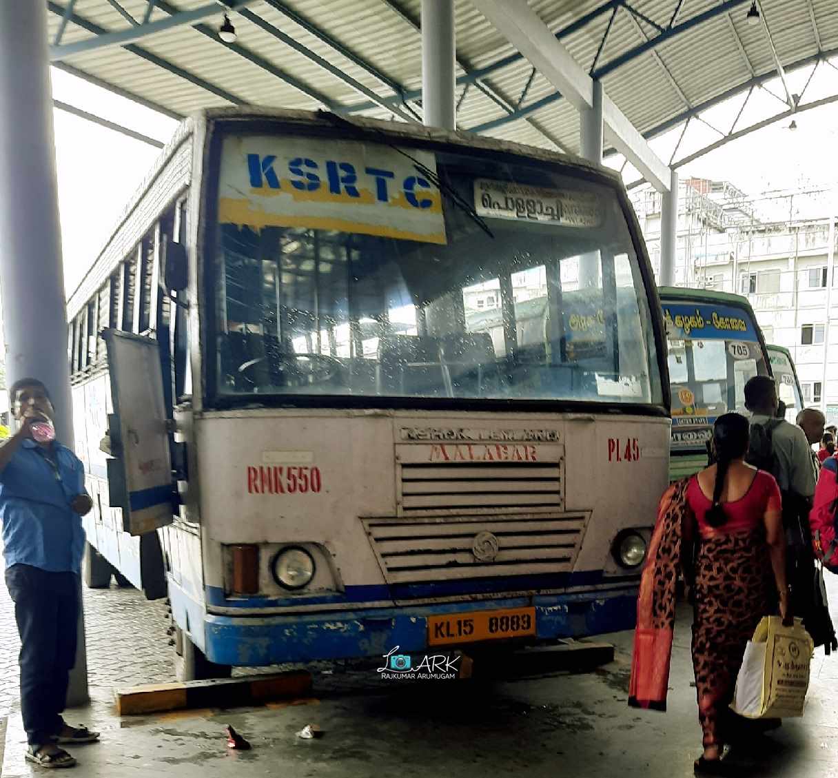 KSRTC RNK 550 Pollachi to Palakkad Bus Timings