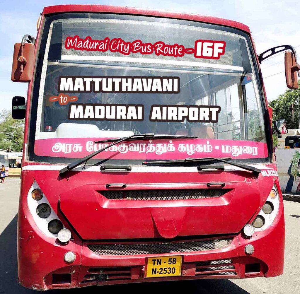 Madurai City Bus Route 10A | Periyar to Madurai Airport | Bus Timings ...