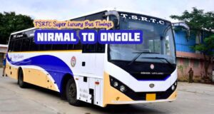 TSRTC Super Luxury - Nirmal to Ongole Bus Timings