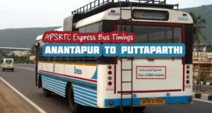 APSRTC Express Anantapur to Puttaparthi Bus Timings