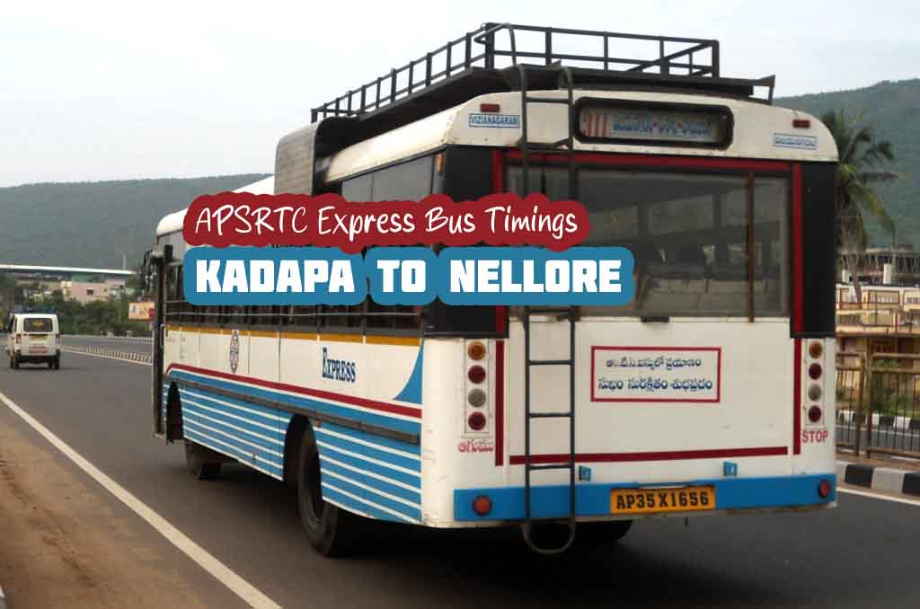 APSRTC Express Kadapa to Nellore Bus Timings