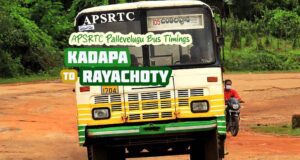 APSRTC Pallevelugu - Kadapa to Rayachoty Bus Timings