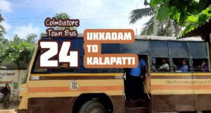 Coimbatore Town Bus Route 24 Ukkadam to Kalapatti Bus Timings