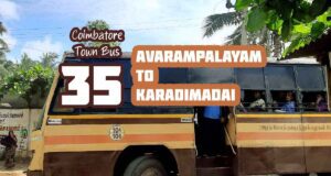 Coimbatore Town Bus Route 35A Avarampalayam to Karadimadai Bus Timings