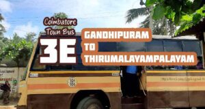 Coimbatore Town Bus Route 3E Gandhipuram to Thirumalayampalayam Bus Timings