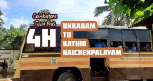 Coimbatore Town Bus Route 4H Ukkadam to Kathir Naickenpalayam Bus Timings