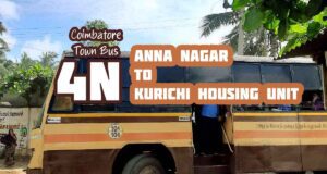 Coimbatore Town Bus Route 4N Anna Nagar to Kurichi Housing Unit Bus Timings