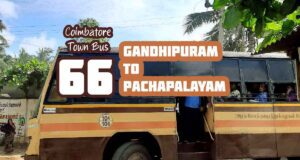 Coimbatore Town Bus Route 66 Gandhipuram to Pachapalayam Bus Timings