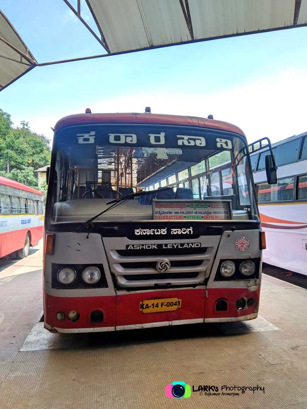 KSRTC Bus Timings from Shivamogga Bus Stand