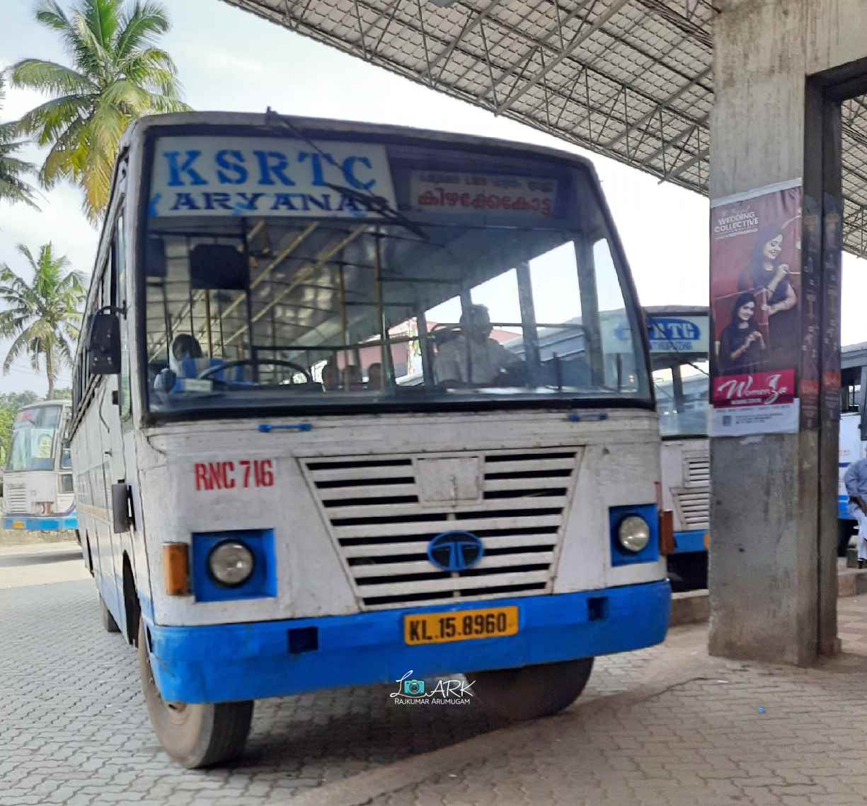 KSRTC RNC 716 Methottam to Thiruvananthapuram Bus Timings