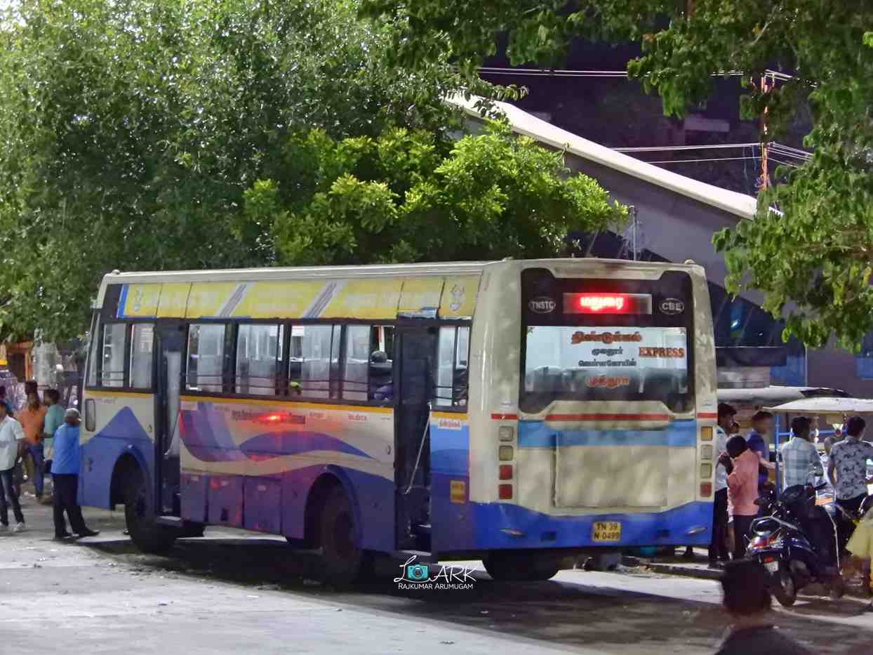 Muthur to Dindigul Bus Timings TNSTC TN 39 N 0499