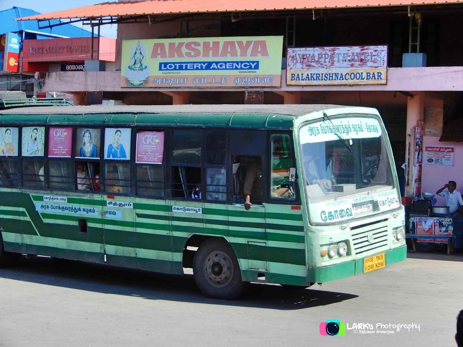 TNSTC TN 38 N 2598 Koduvayur to Coimbatore Bus Timings