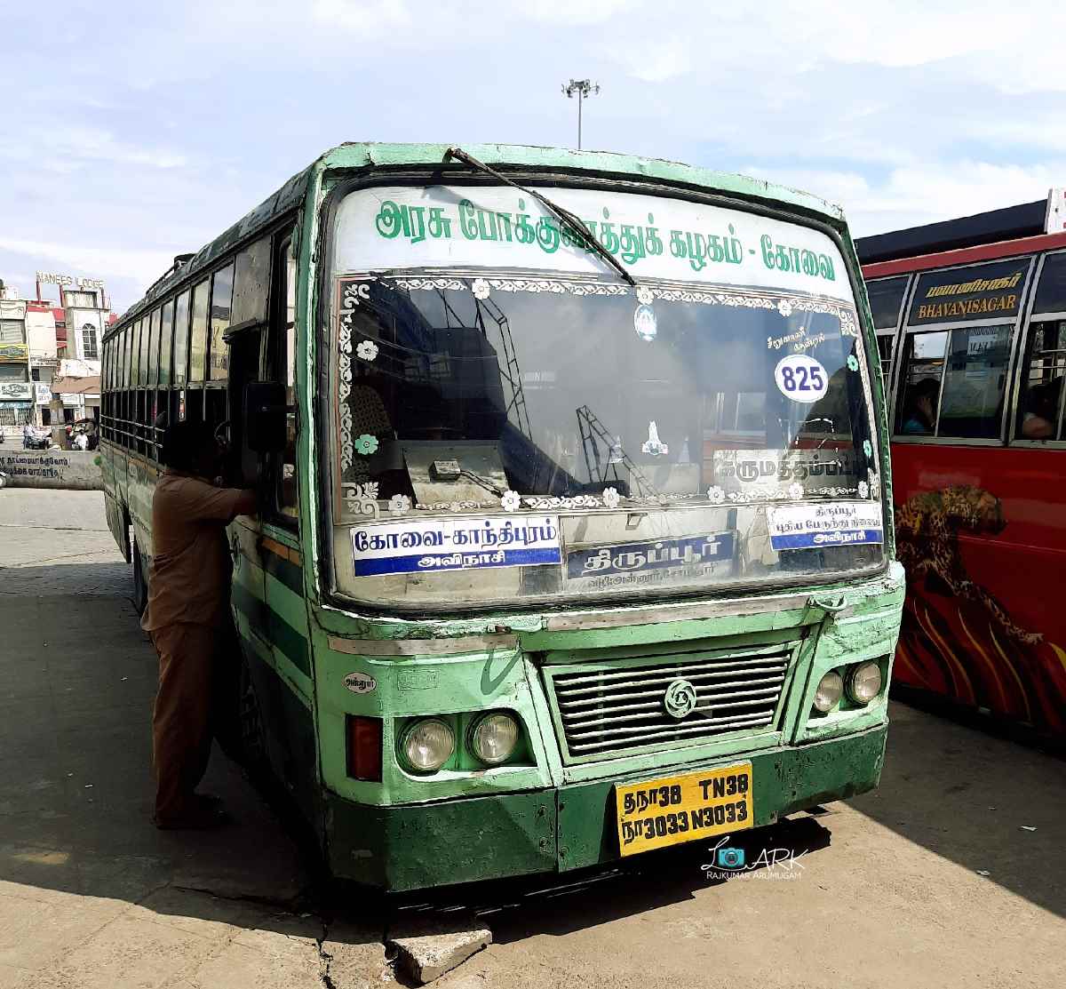 TNSTC TN 38 N 3033 Tiruppur to Mettupalayam Bus Timings