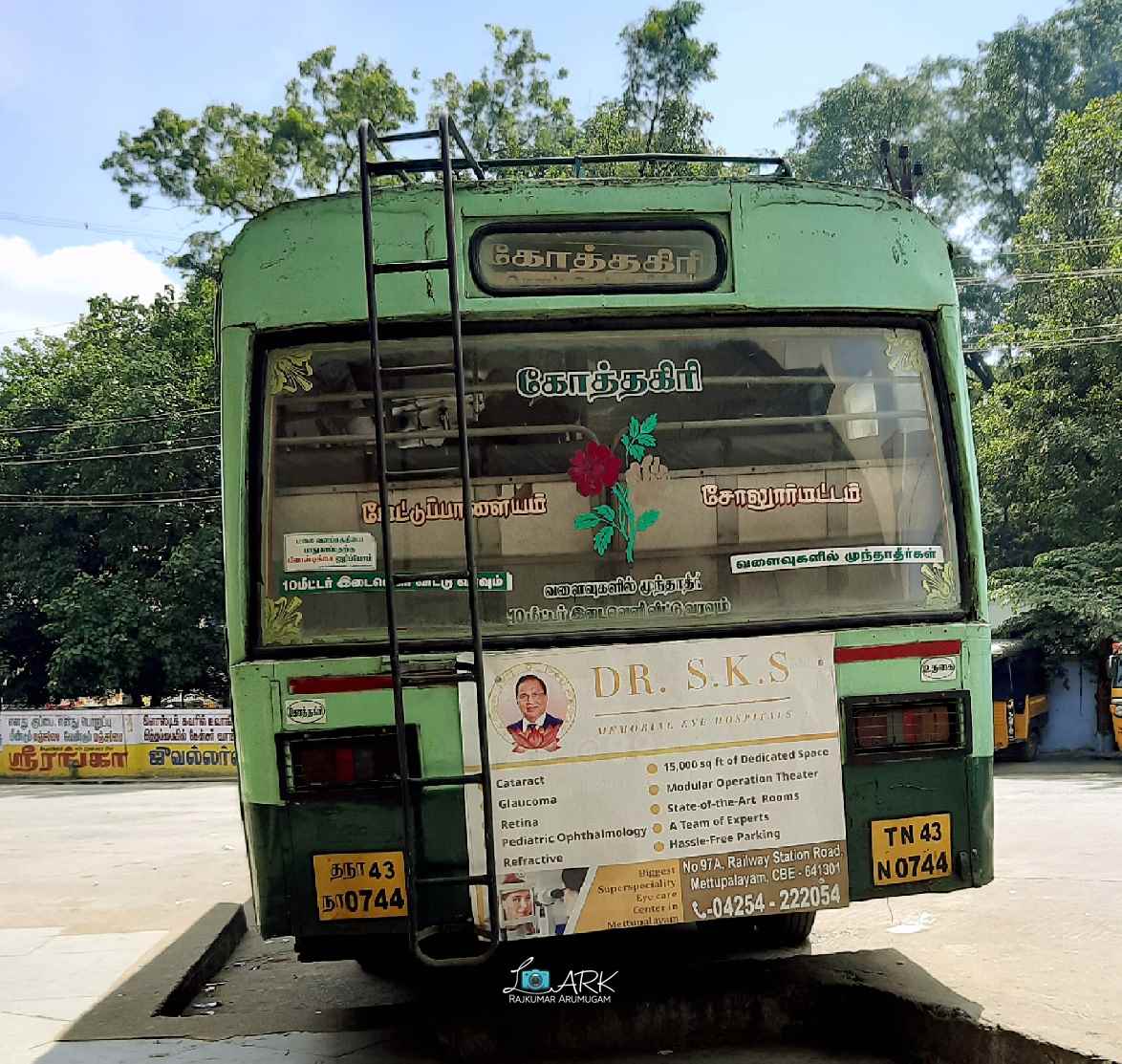 TNSTC TN 43 N 0744 Mettupalayam to Sholurmattam Bus Timings