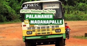 APSRTC Pallevelugu - Palamaner to Madanapalle Bus Timings