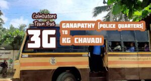 Coimbatore Town Bus Route 3G Ganapathy to KG Chavadi Bus Timings