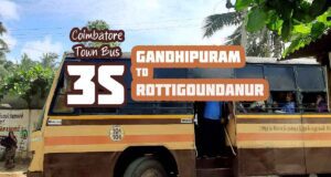 Coimbatore Town Bus Route 3S Gandhipuram to Rottigoundanur Bus Timings