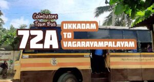 Coimbatore Town Bus Route 72A Ukkadam to Vagarayampalayam Bus Timings