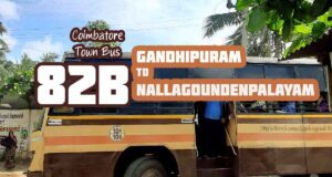 Coimbatore Town Bus Route 82B Gandhipuram to Nallagoundenpalayam Bus Timings