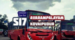 Coimbatore Town Bus Route S17 Avarampalayam to Kovaipudur Bus Timings