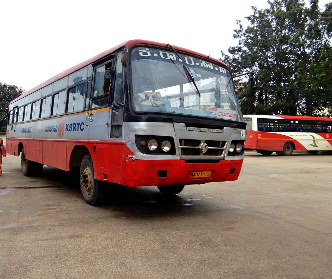 KSRTC KA-17-F-2004 Davanagere to Srisailam Bus Timings