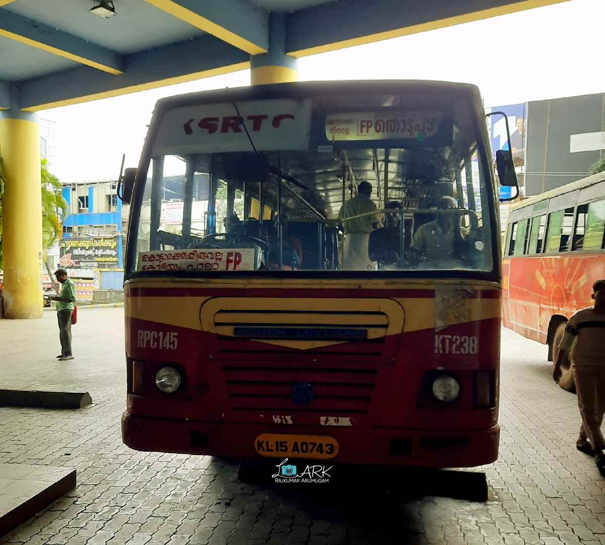 KSRTC RPC 145 Thiruvananthapuram to Thodupuzha Bus Timings